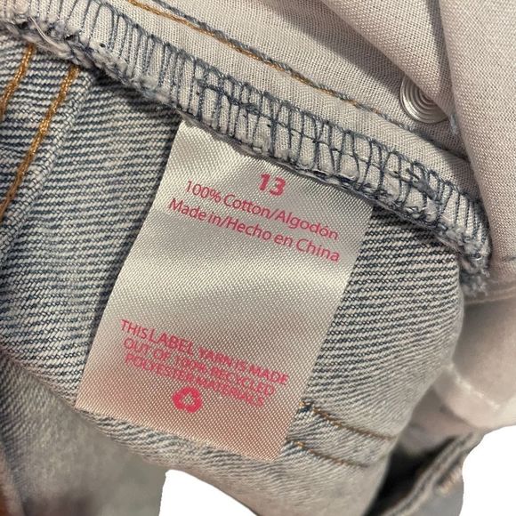 NOBO New Light Wash Super Hi Rise Relaxed Fit 90s Distressed Denim Blue Jeans - Picture 9 of 11